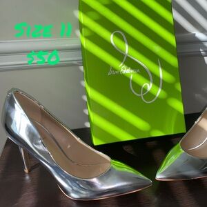 Sam Edelman Metallic Silver Heels
